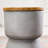 Silver Gray Side Table With Ice Bucket – Terrafab Composite Material