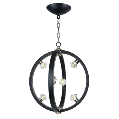6 - Light Dimmable Globe Chandelier