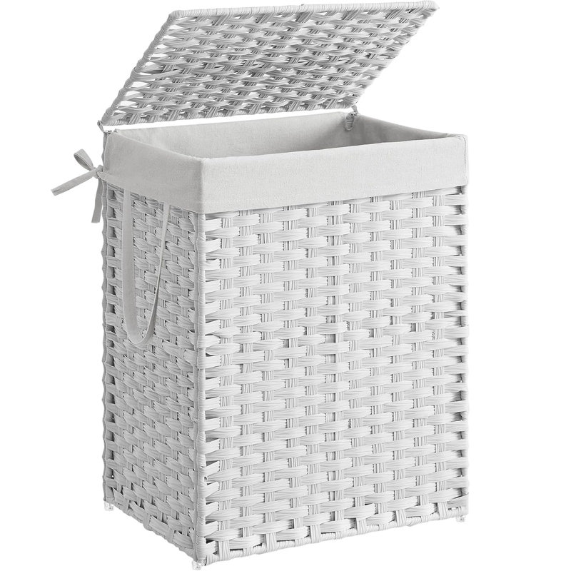 Laundry Hamper, White
