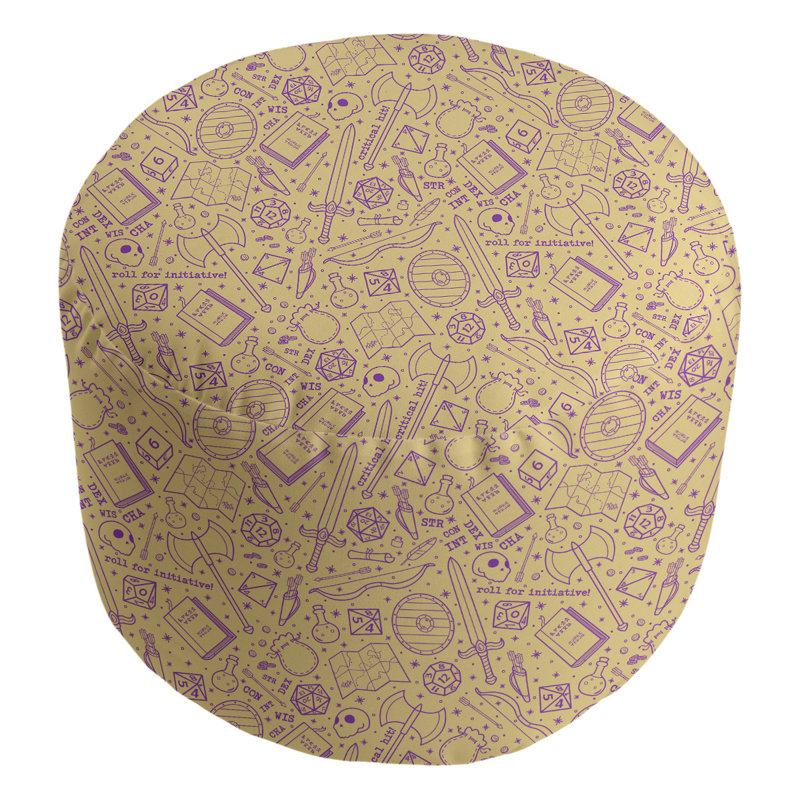 repose-pieds rpg Avicia, Jaune / Mauve