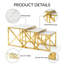 Aida White Marble Effect & Gold Nesting Tables Set of 3 -1705768482