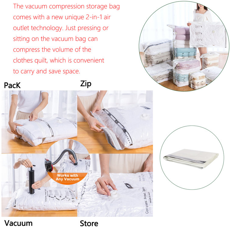 Vacuum Compression Plastic Bag Naiyafly