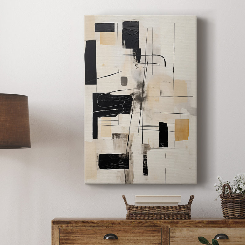Série ABSTRACT CCDCLXV - Toile tendue avec châssis de qualité supérieure - Prêt à être accroché, H 27 po x l 18 po