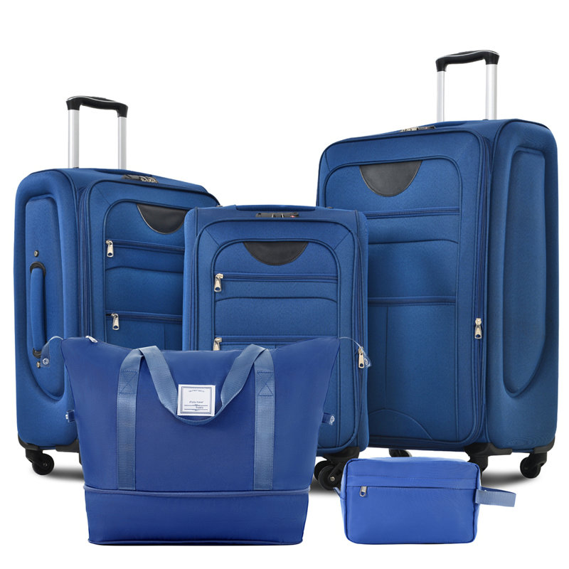 Ensemble de valise extensible avec sac de voyage 3 pièces Softside