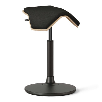 Height-Adjustable Active Wobble Stool With Birch Seat