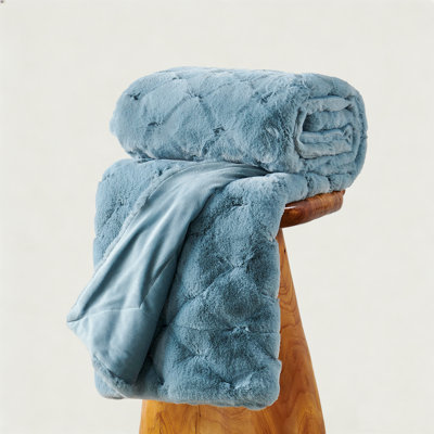 CloudNest Plush Faux Fur Throw Blanket
