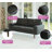 Bridgeview Leather Mid Century Modern Upholstered Square Arm Sofa or Loveseat-1975572771-1911478719