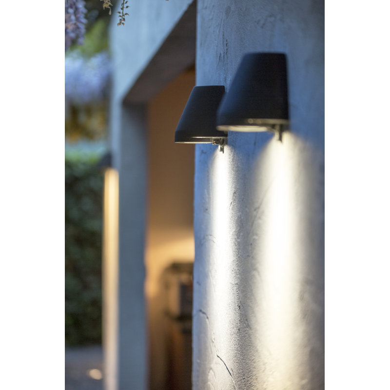Beamy 1 - Light Outdoor Bulkhead Light, Antique Brass