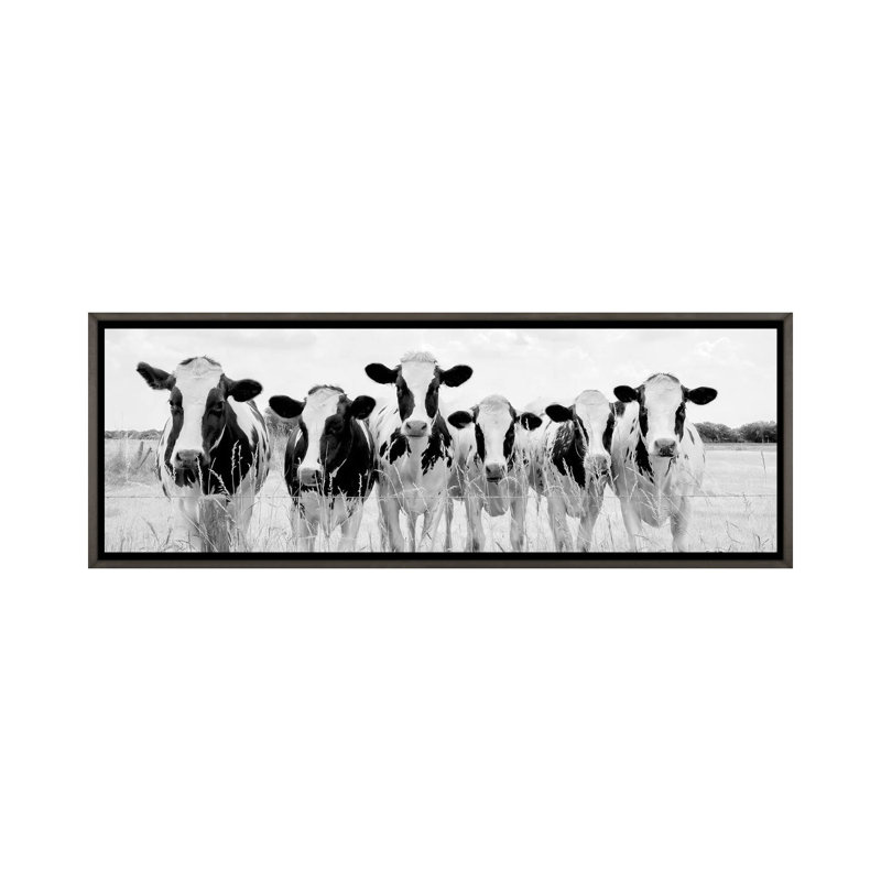 Print, Toile avec cadre gris, H 12 po x l 36 po x 1,5 po