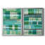 Motif bleu sarcelle I, ensemble de 2 reproductions de cadres rectangulaires sur toile-740200846-740200844