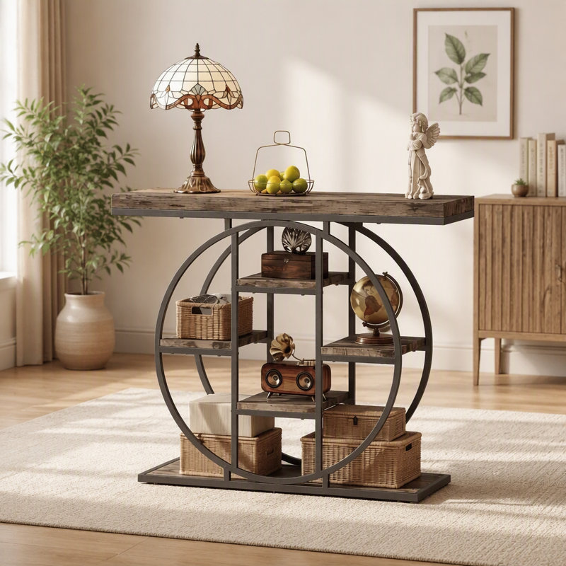 Table d'appoint, console avec tablettes