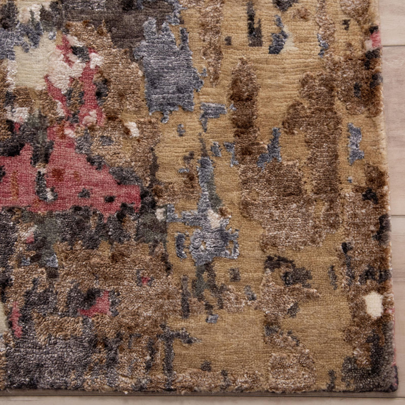 Tapis en laine noué à la main, Rectangulaire 8 pi x 10 pi