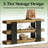 Versatile Side Table,Console Table,3-Tier Sofa Table,Entryway Table