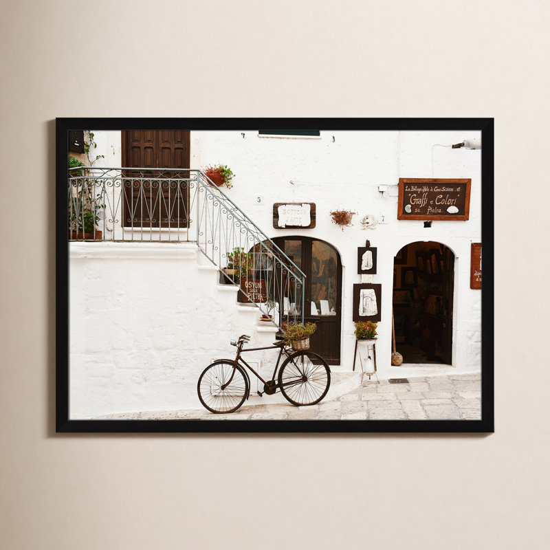 Em La Bottega D'arte by - Single Picture Frame Print, Black Framed, 30.5" H x 42.5" W x 0.75" D