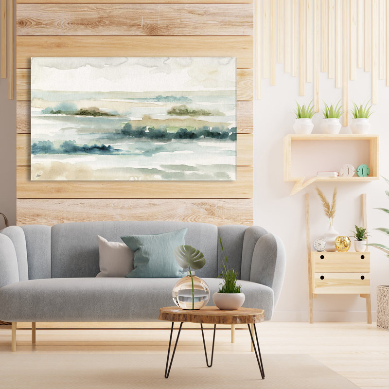 Panorama pastel - peinture, L 30 po x H 18 po, Toile tendue