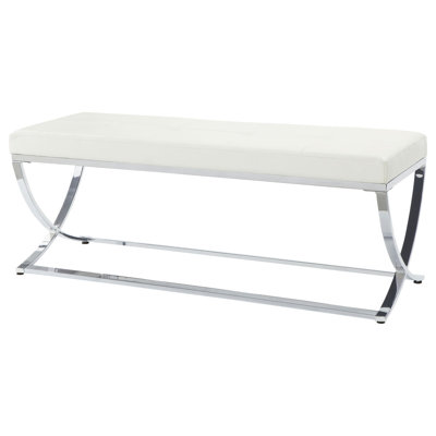 Bastien White Accent Bench