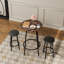 Ensemble de table de bar moderne 3 pièces avec 2 tabourets de bar pour la cuisine-133389956