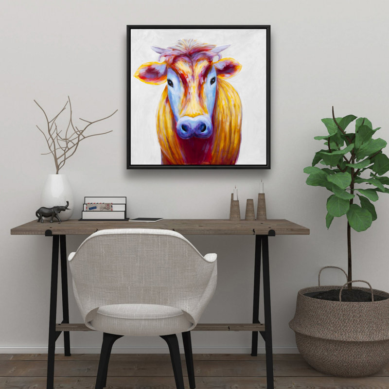 " Colorful Country Cow "