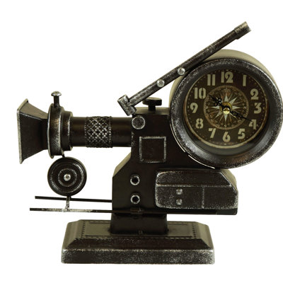 Analogue Metal Mechanical Tabletop Clock in