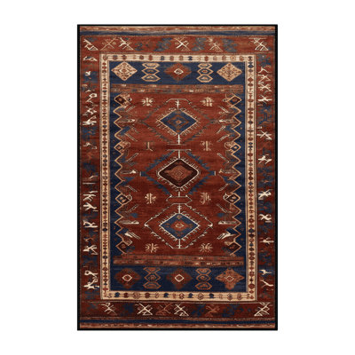 Machine Washable Turkish Brown Area Rug