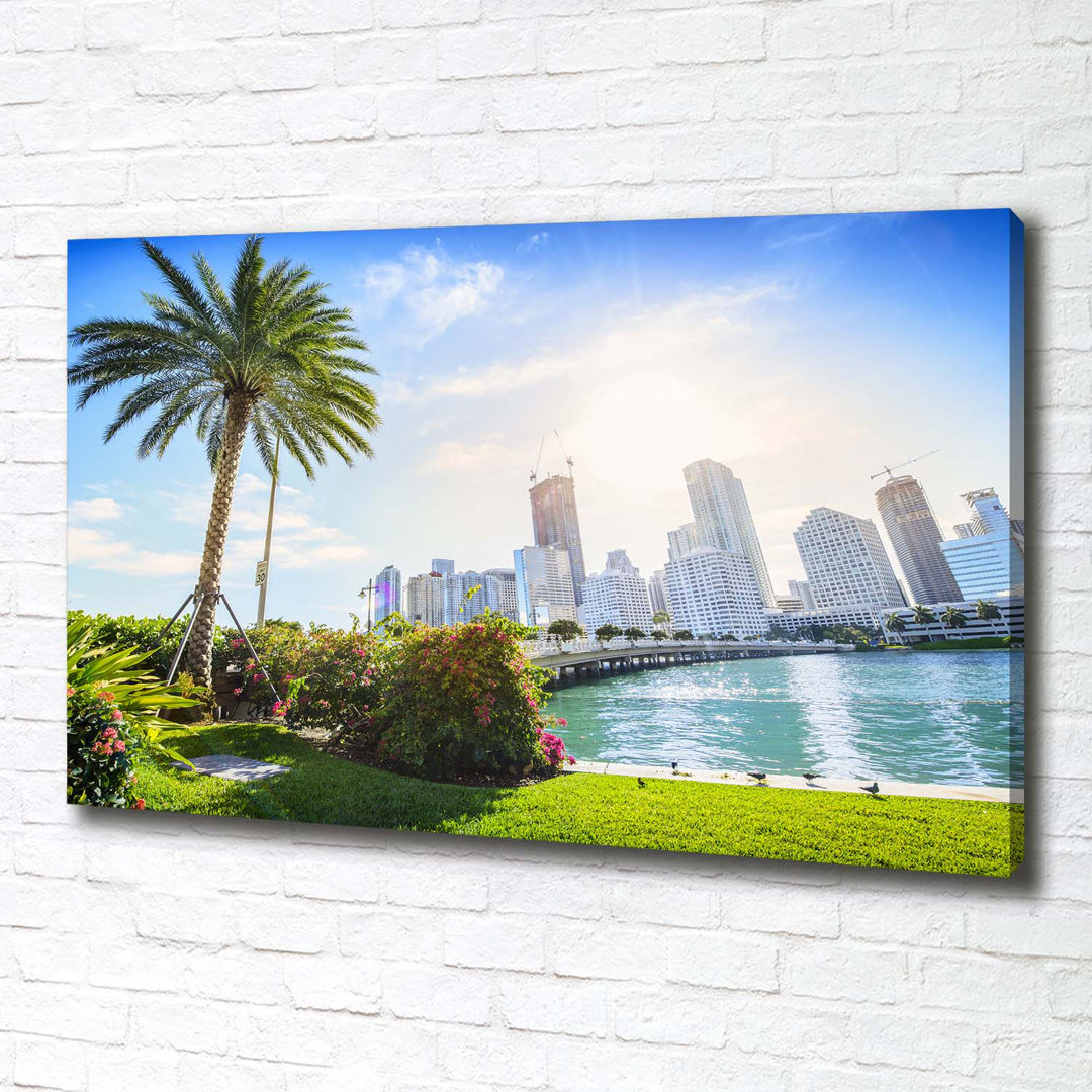 Miami Usa - Wrapped Canvas Kunstdrucke