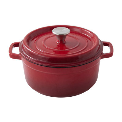 Living and Home 6 L Non-Stick Cast Iron Stainless Steel Stock Pot