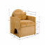 Fauteuil d'appoint simple de style moderne en chenille de style moderne-2074554306