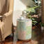Table d'appoint de jardin cylindrique D14x18 "