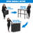Commercial Grade Portable Bar Table - Mobile Bartender Station For Events - Includes Black Skirt And Carry Case - Standard Or LED, 45 X 18 X 38