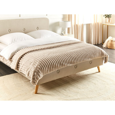 RAKYA Polyester Striped Bedspread