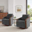 Upholstered Swivel Barrel Chair-1140228237