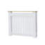 Armoire de gril à lamelles verticales moderne avec couvercle en radiateur-126085404