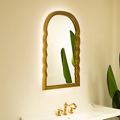 Miroir arqué en polyuréthane