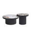 Ensemble de 2 tables basses rondes avec base robuste-130091370