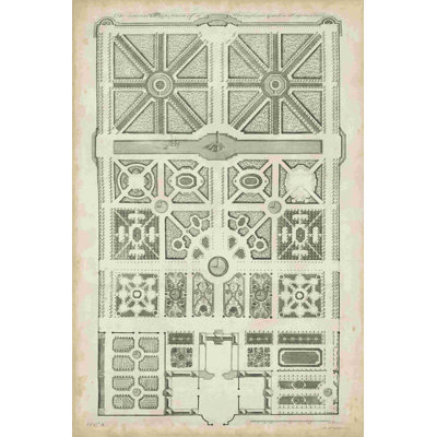 Antique Garden Design IV
