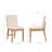 Upholstered Dining Chair with Full Back and Solid Wood Frame-98547470-118657765