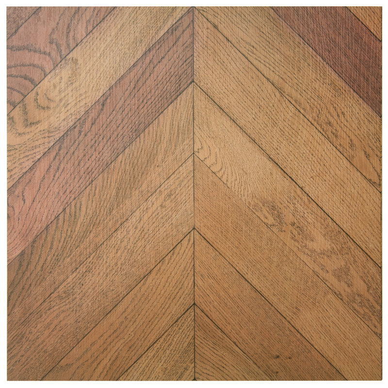 12'' W x 12'' L Peel and Stick Vinyl Floor Tiles,Luxury Vinyl Flooring (Set of 30), Brown