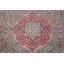 Tapis floral mauve en laine 10x13