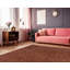 Tapis orange à poils longs fabriqué à la main-16363524