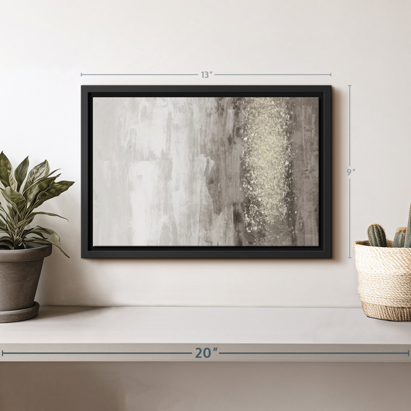 Abstract " Glitter Rain I ", 9" H x 13" W
