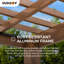 13 pi. L 11 pi. Pergola en aluminium