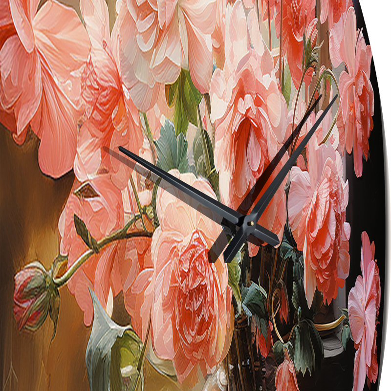 Brietta - Horloge murale florale, Grand
