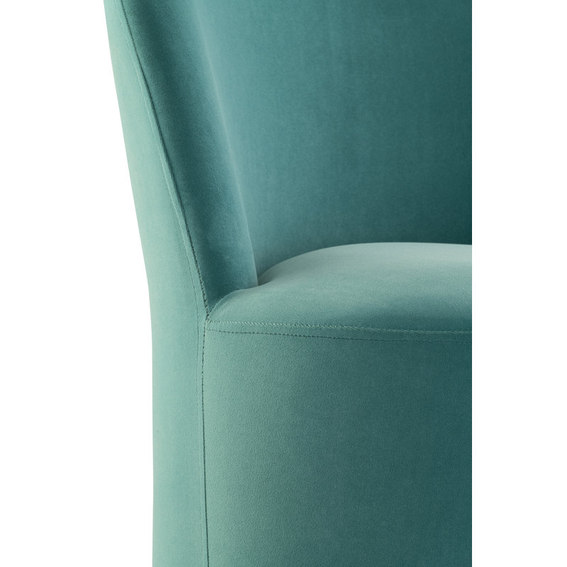 Audrey Velvet Slipper Chair, Teal