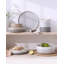 Ensemble 12 pièces de vaisselle en grès, assiette et bols mouchetés, assiettes et bols pour 4 personnes-975241688
