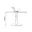 Table ronde moderne en noyer de qualité minimaliste