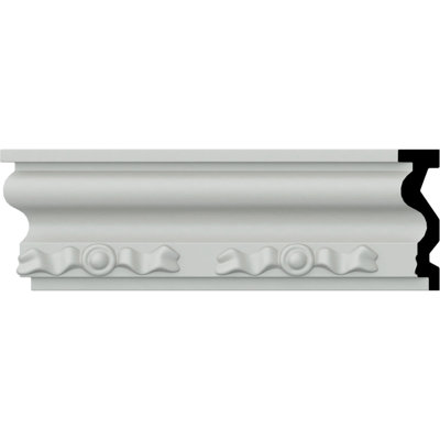 Rail de chaise Endurathane Finley, H 3 3/8 po x P 1 po x L 94 1/2 po, apprêté en usine (paquet de 12)