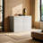 31.49in Modern Minimalist Double Door Cabinet