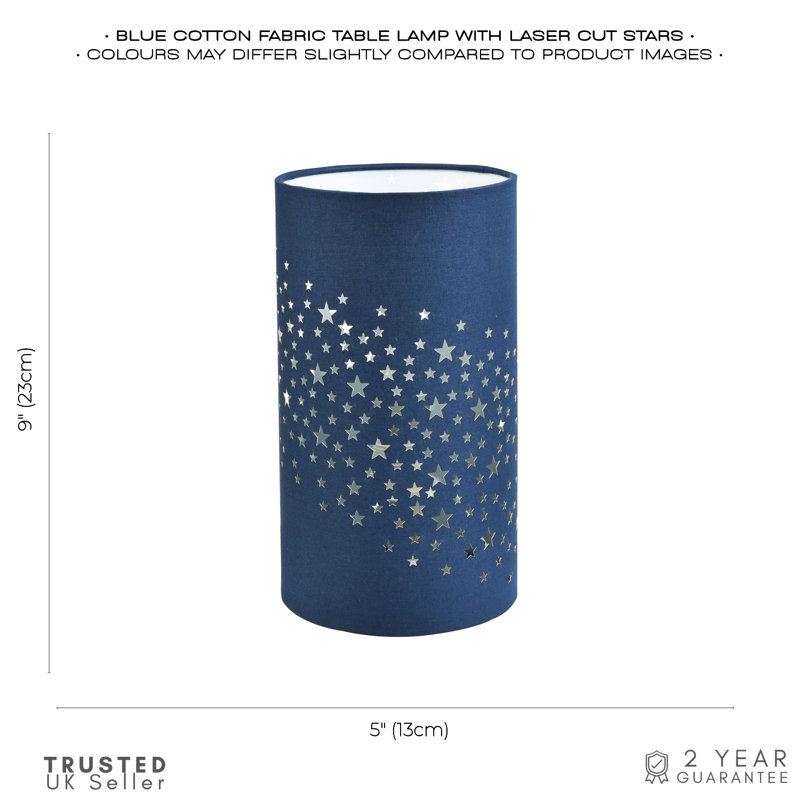 Rakha Fabric Novelty Lamp, Midnight Blue