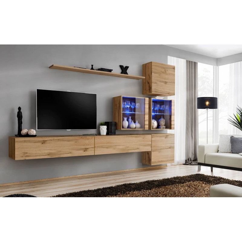 Unfinished Entertainment Centre for TVs up to 75", Black