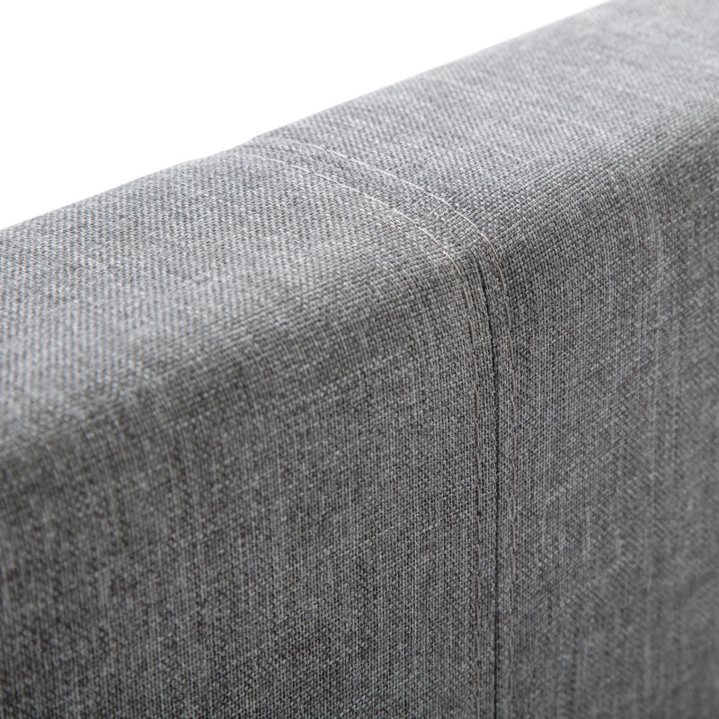 Lilianna Upholstered Bed, Kingsize (5'), No Mattress, Grey